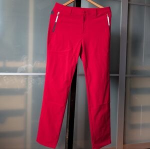 🔖🇰🇷⛳ NWT Women's Red LPGA Golf Sports Chinos- Large
